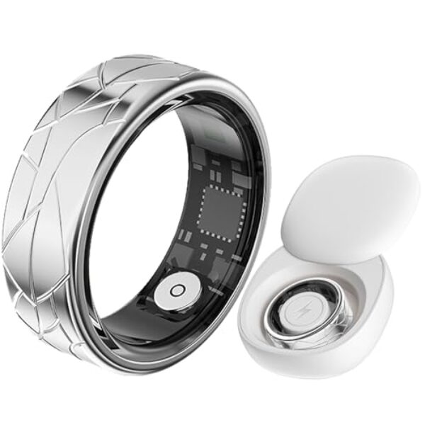 findtime Smart Ring Smartringe für Herren Damen Fitnessring Schrittzähler Schlaf Ring Herzfrequenz Fitness Tracker Ring Kalorien Health Sport Smart Ring Android iOS Gesundheitsring Pulsmesser