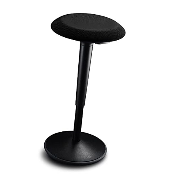 Sedus se:fit, Ergonomischer Hocker, Stehhocker, Stehsitz, Stehhilfe, Schwarz, Kunststoff, Gummifuß, 53-80 cm Höhenverstellbar