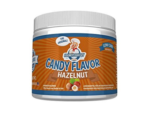 FRANKYS BAKERY Candy Flavor 200g (Hazelnuss) – leckeres Flavor Pulver – vielseitig verwendbares Geschmackspulver ohne Kalorien